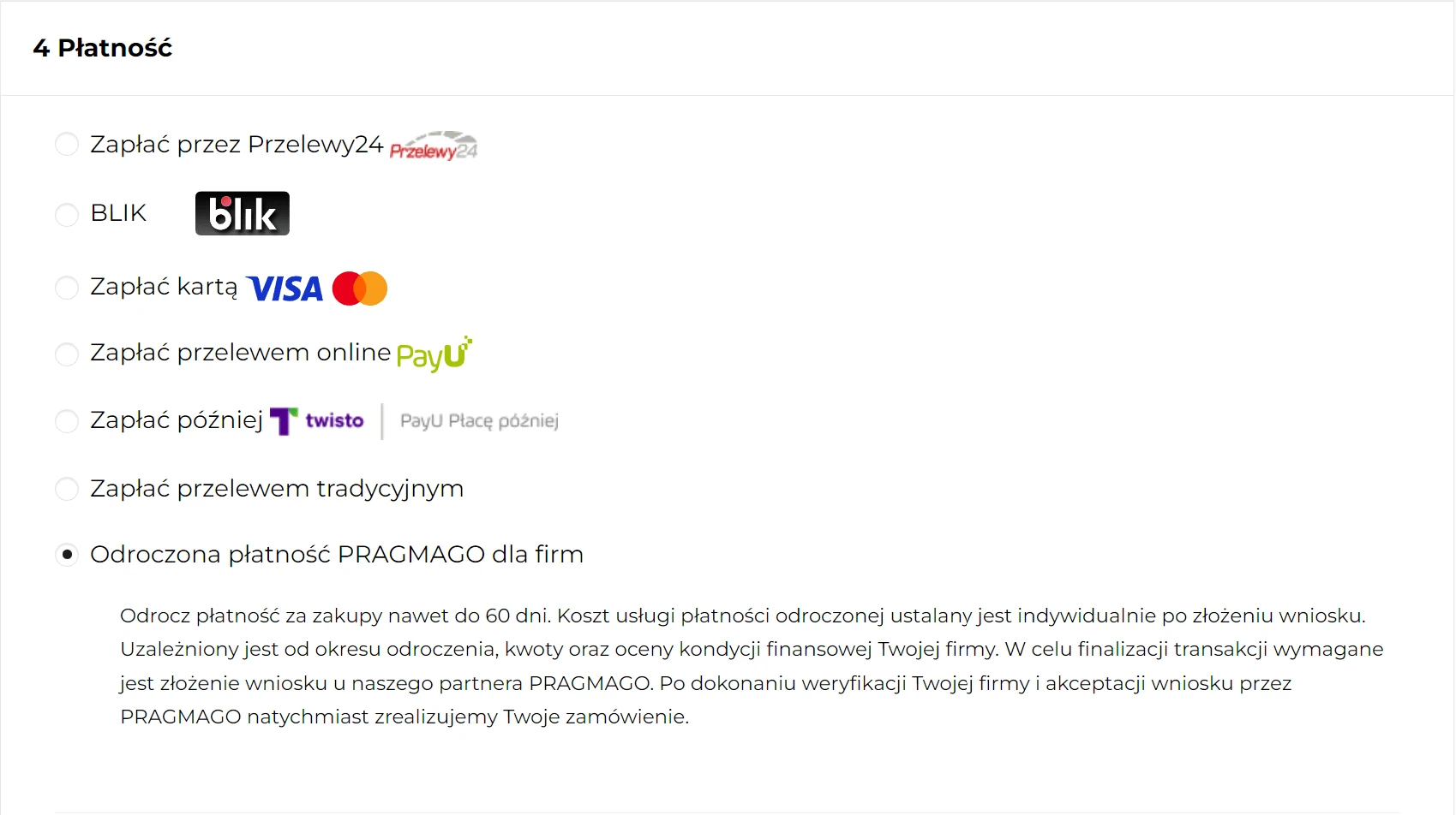 sposoby płatności